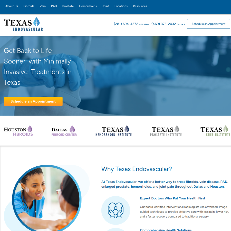 texaseva.com homepage screenshot