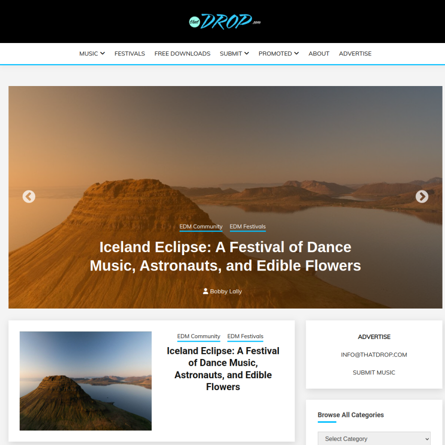thatdrop.com homepage screenshot