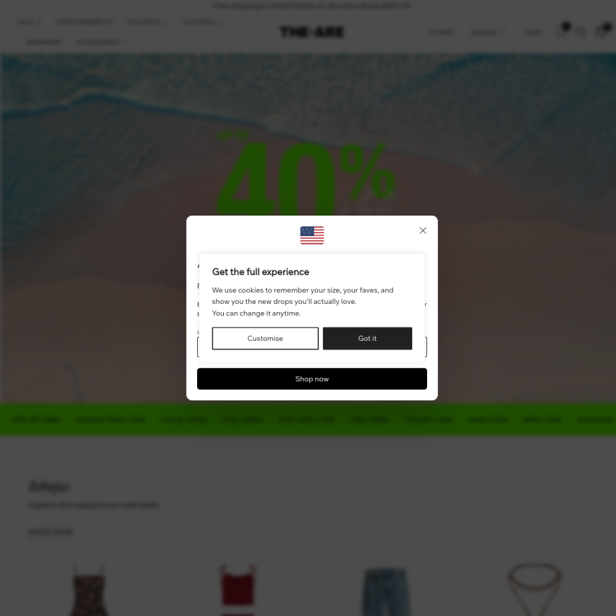 the-are.com homepage screenshot