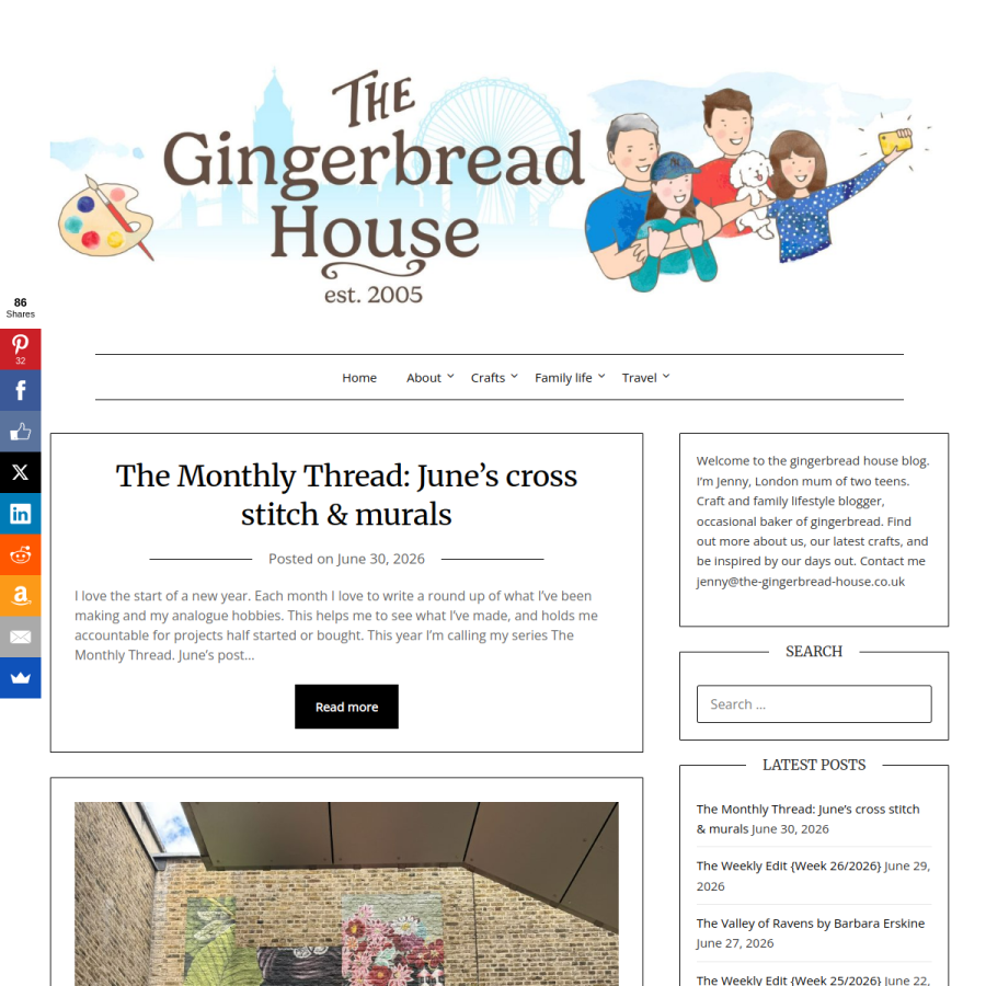 the-gingerbread-house.co.uk homepage screenshot