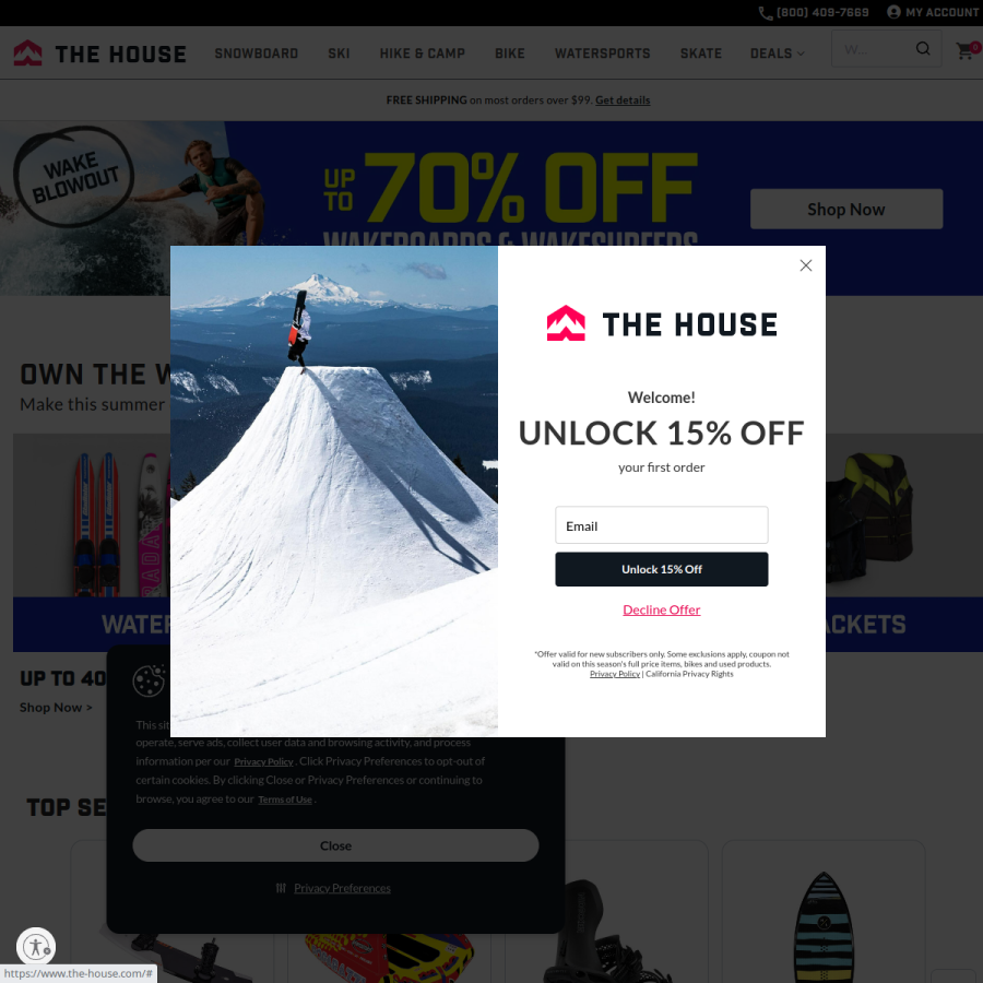 the-house.com homepage screenshot