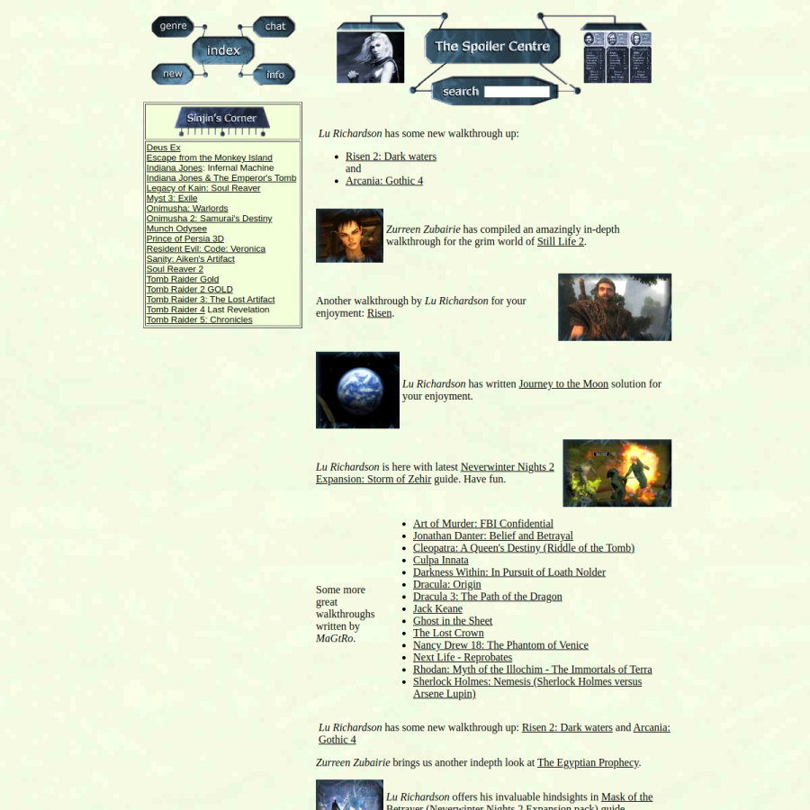 the-spoiler.com homepage screenshot
