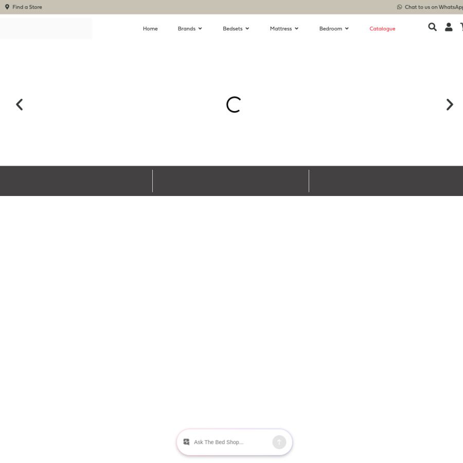 thebedshop.co.za homepage screenshot