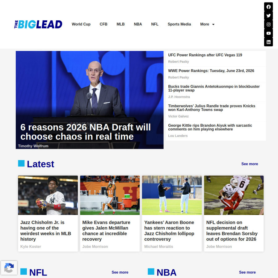 thebiglead.com homepage screenshot