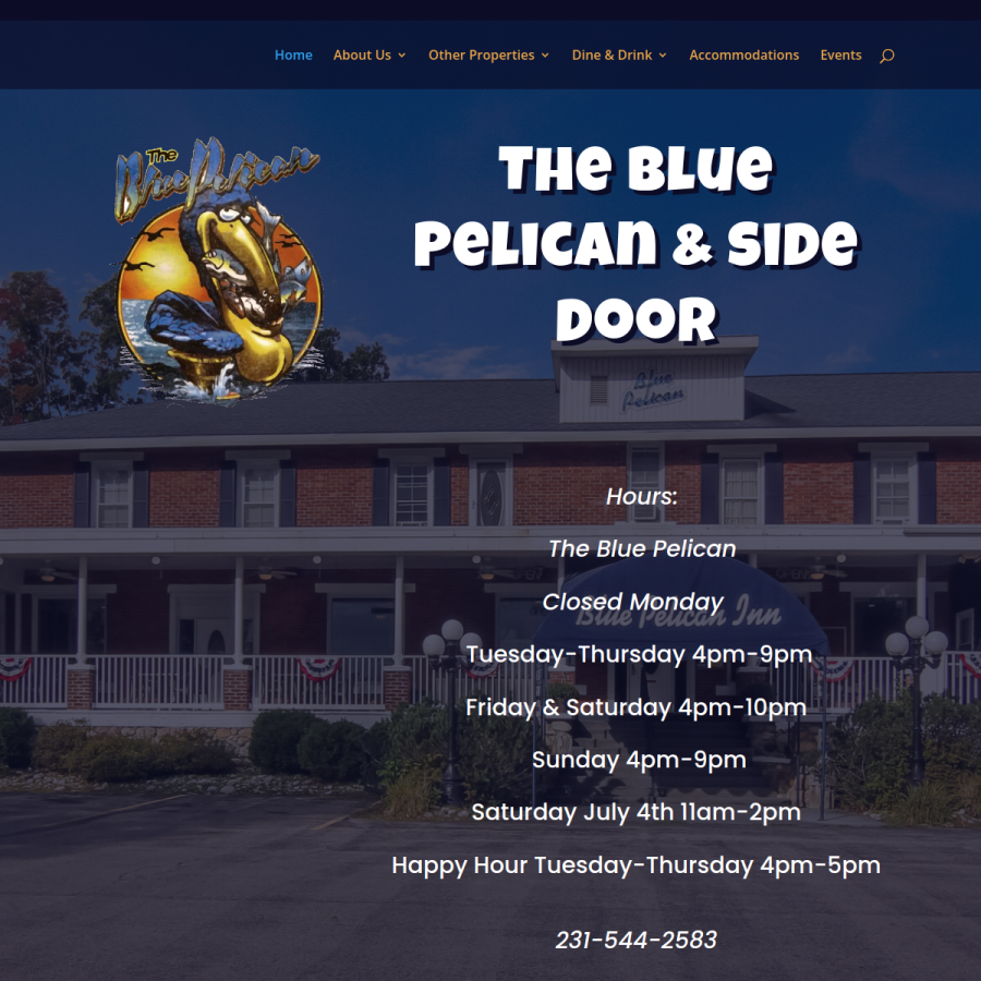 thebluepelican.com homepage screenshot