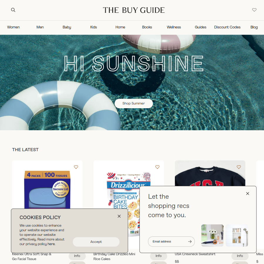 thebuyguide.com homepage screenshot