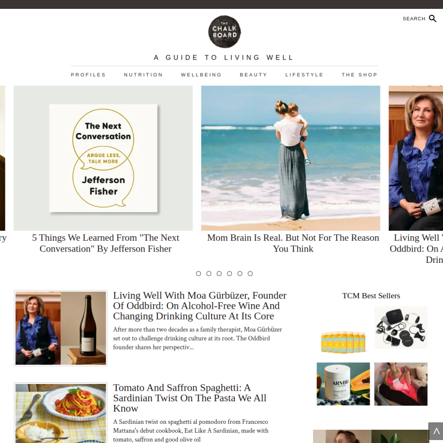 thechalkboardmag.com homepage screenshot
