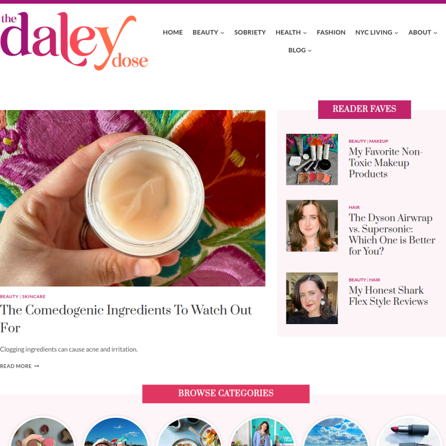 thedaleydose.com homepage screenshot
