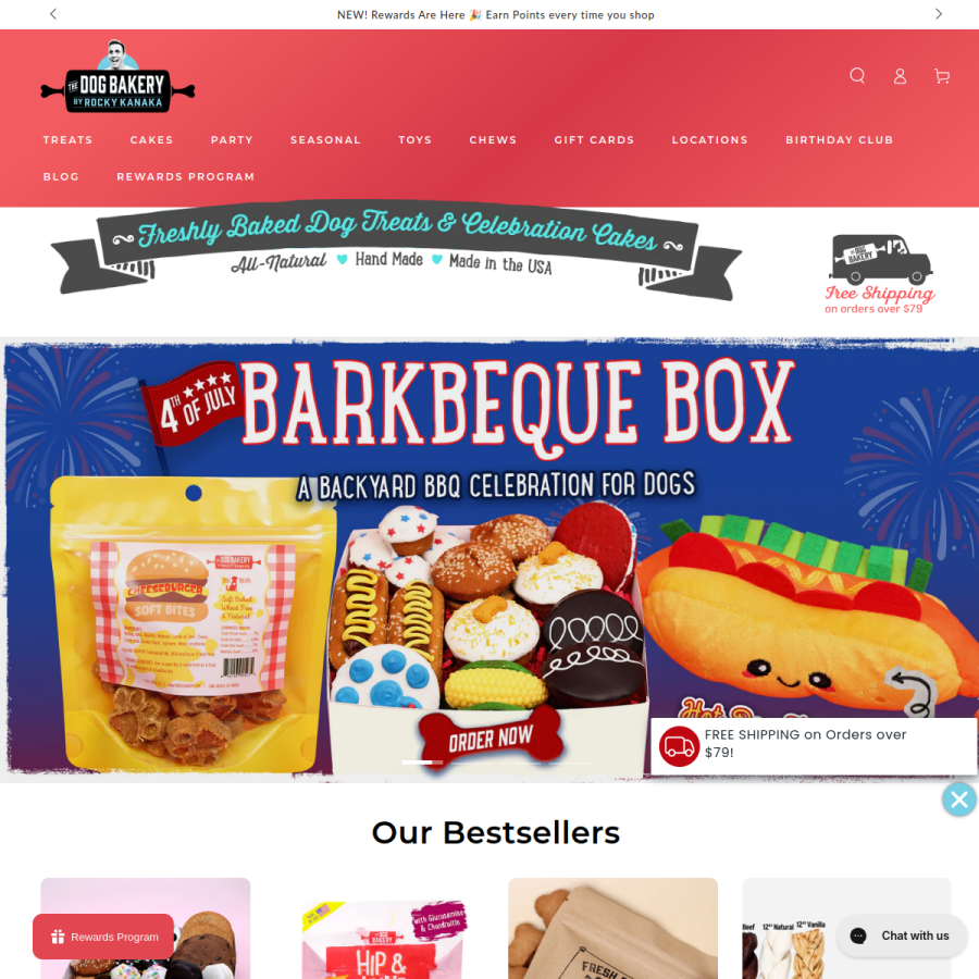 thedogbakery.com homepage screenshot