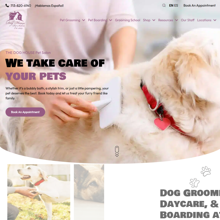 thedoghouseps.com homepage screenshot