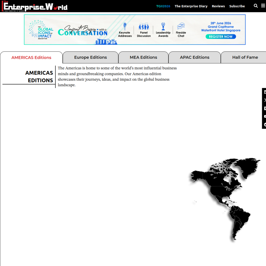theenterpriseworld.com homepage screenshot