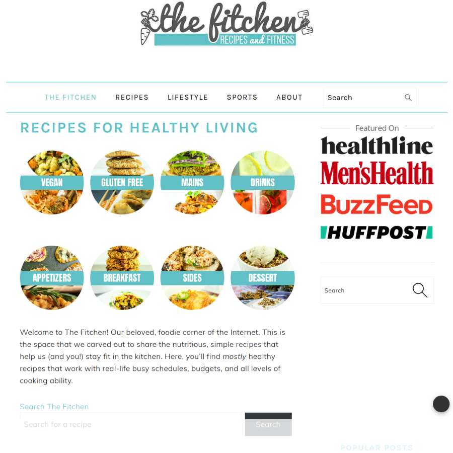 thefitchen.com homepage screenshot