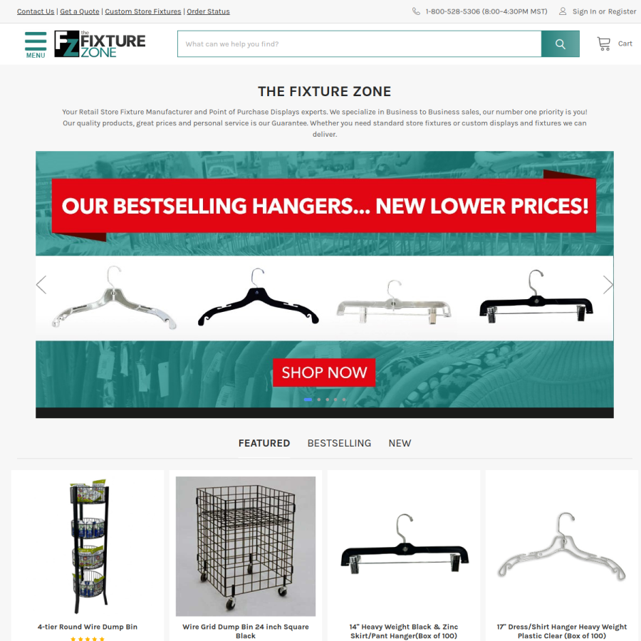 thefixturezone.com homepage screenshot