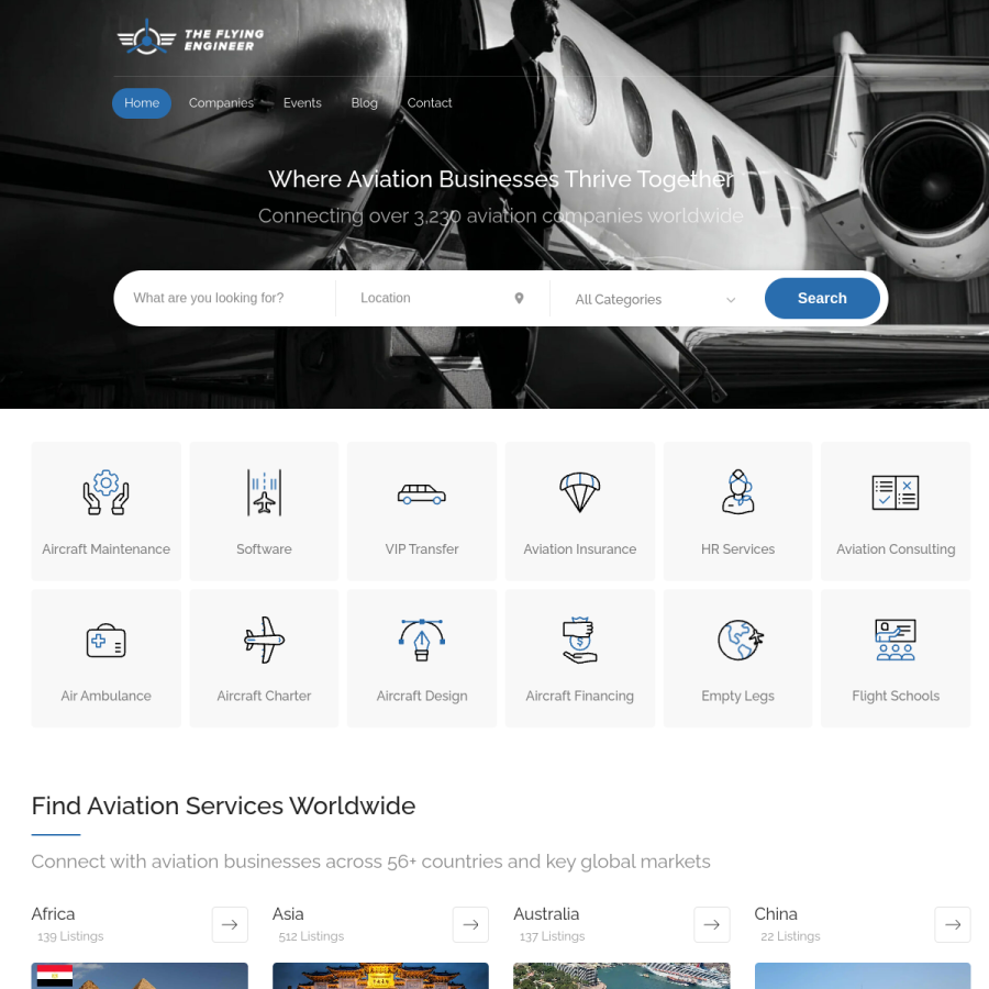 theflyingengineer.com homepage screenshot