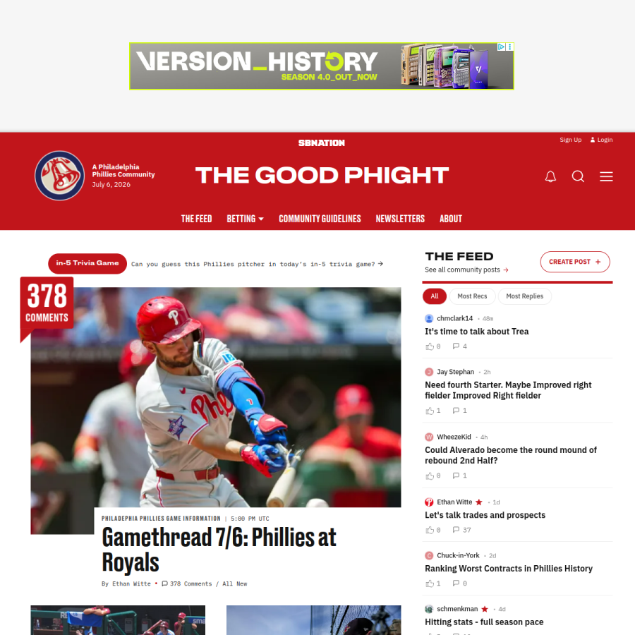 thegoodphight.com homepage screenshot