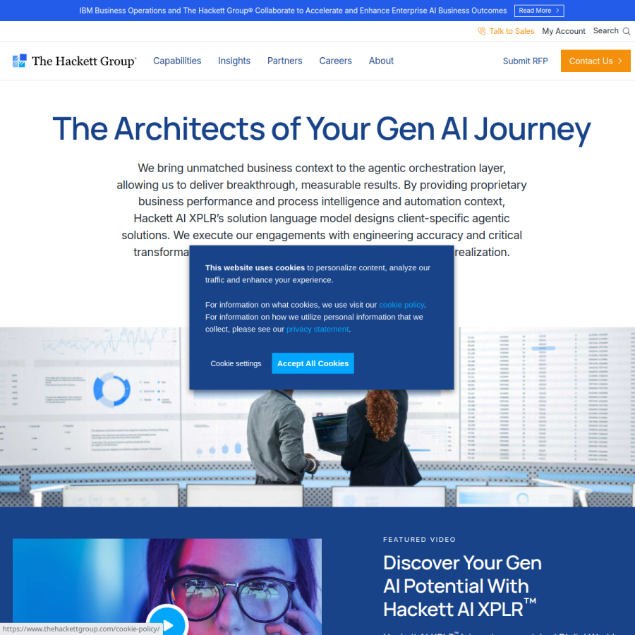 thehackettgroup.com homepage screenshot