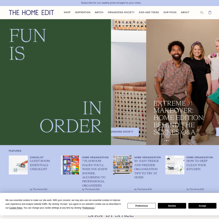 thehomeedit.com homepage screenshot