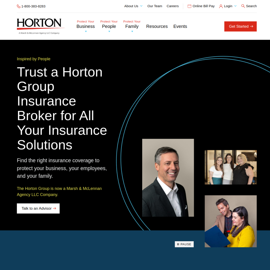 thehortongroup.com homepage screenshot