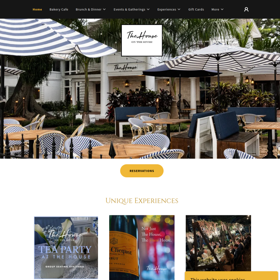 thehouseontheriver.com homepage screenshot