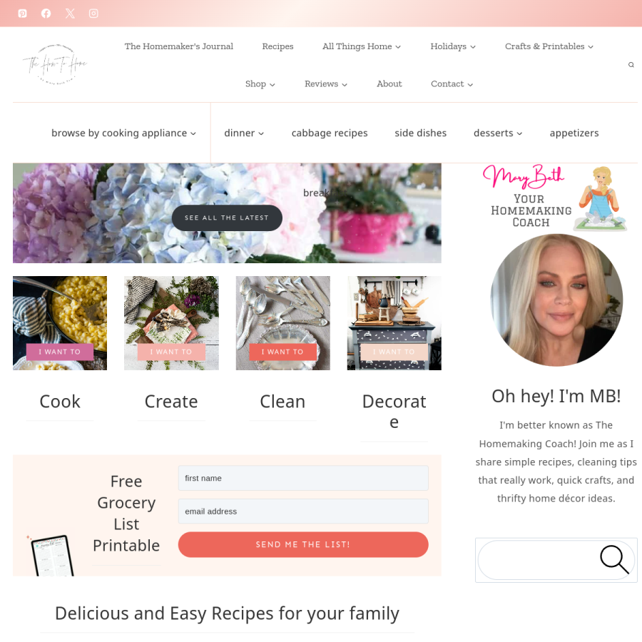 thehowtohome.com homepage screenshot