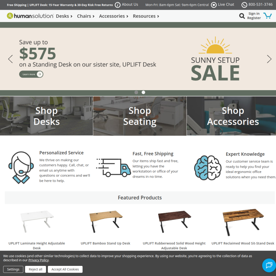 thehumansolution.com homepage screenshot