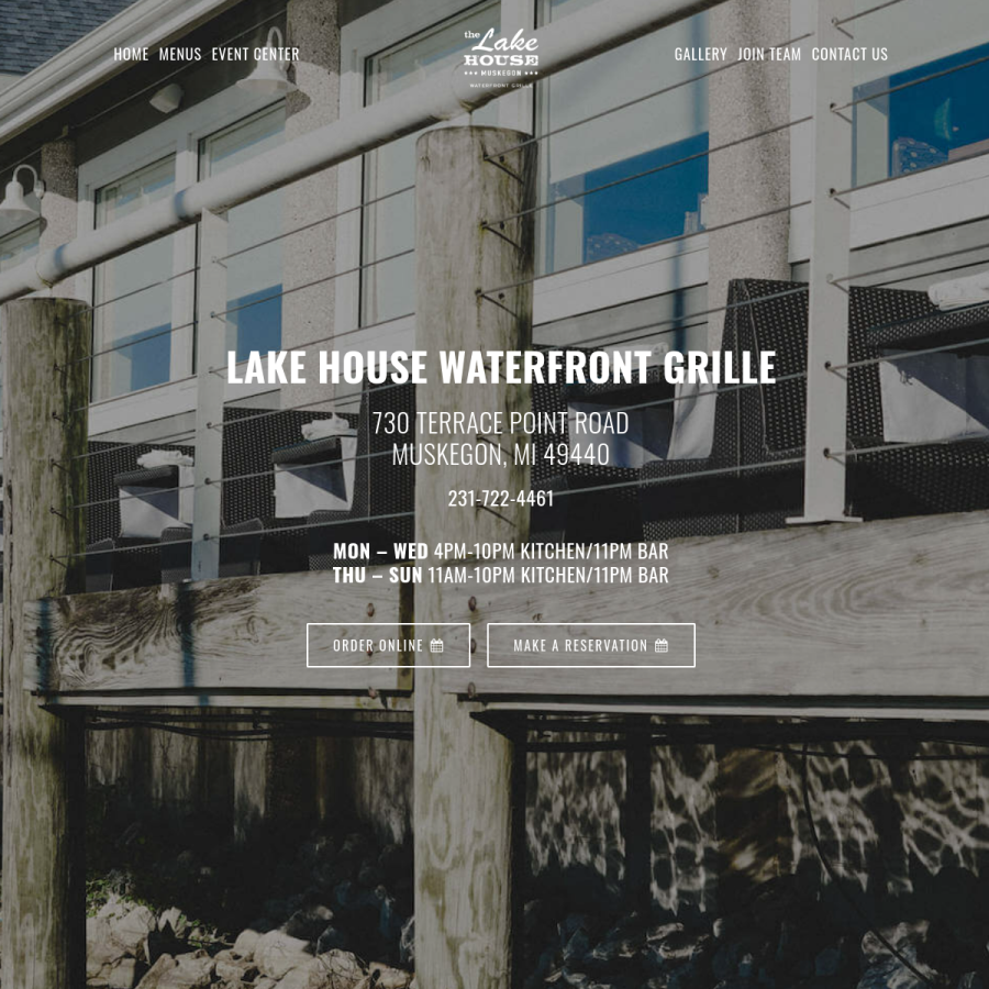 thelakehousemi.com homepage screenshot