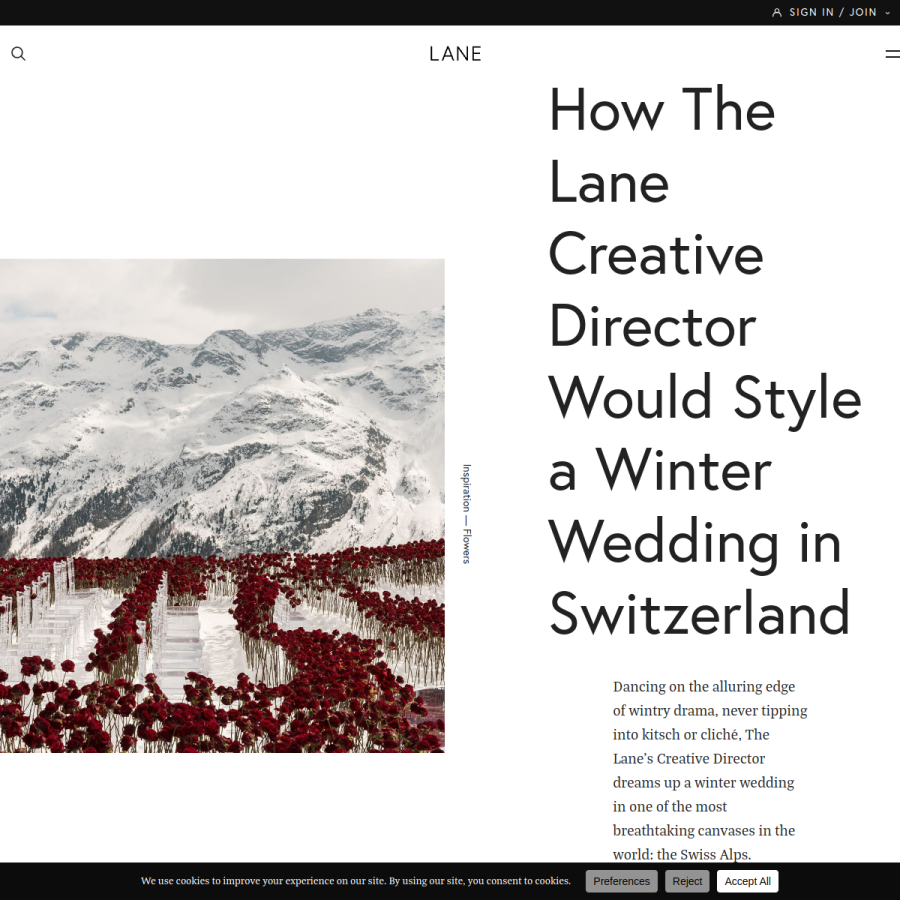 thelane.com homepage screenshot