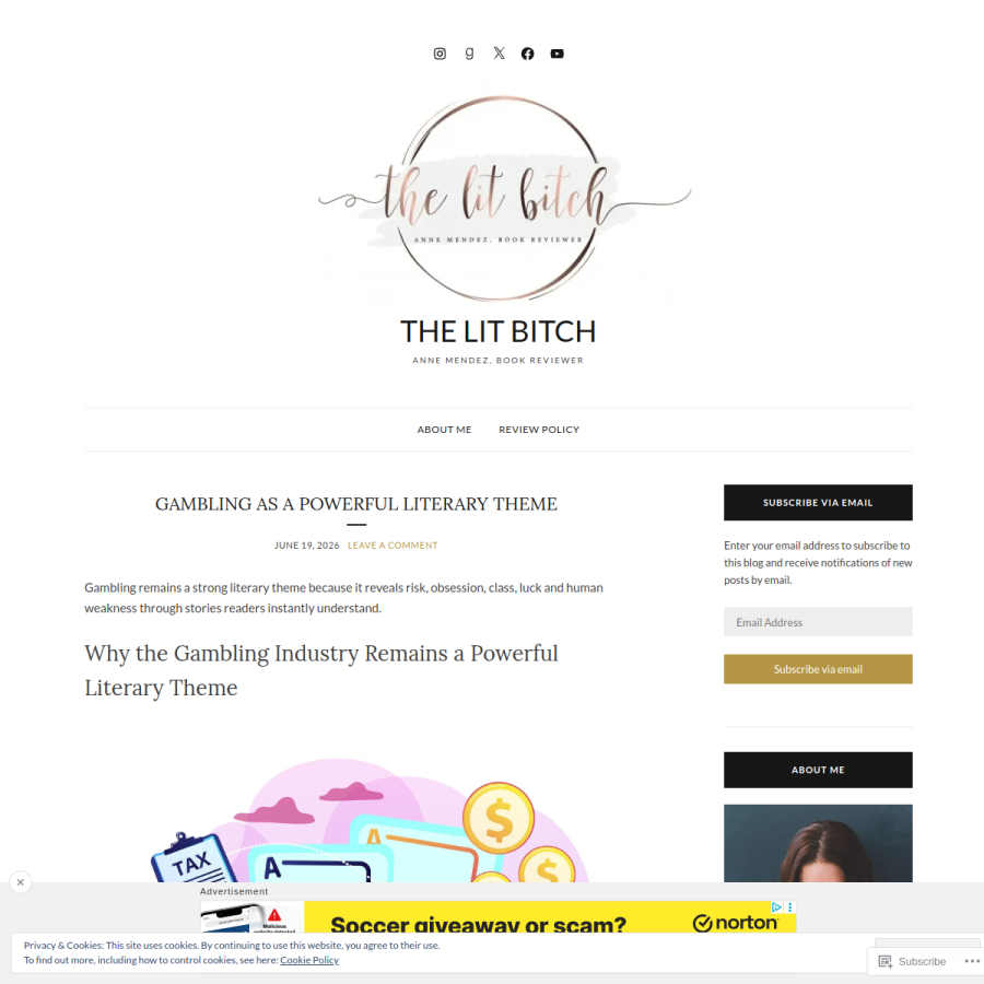 thelitbitch.com homepage screenshot