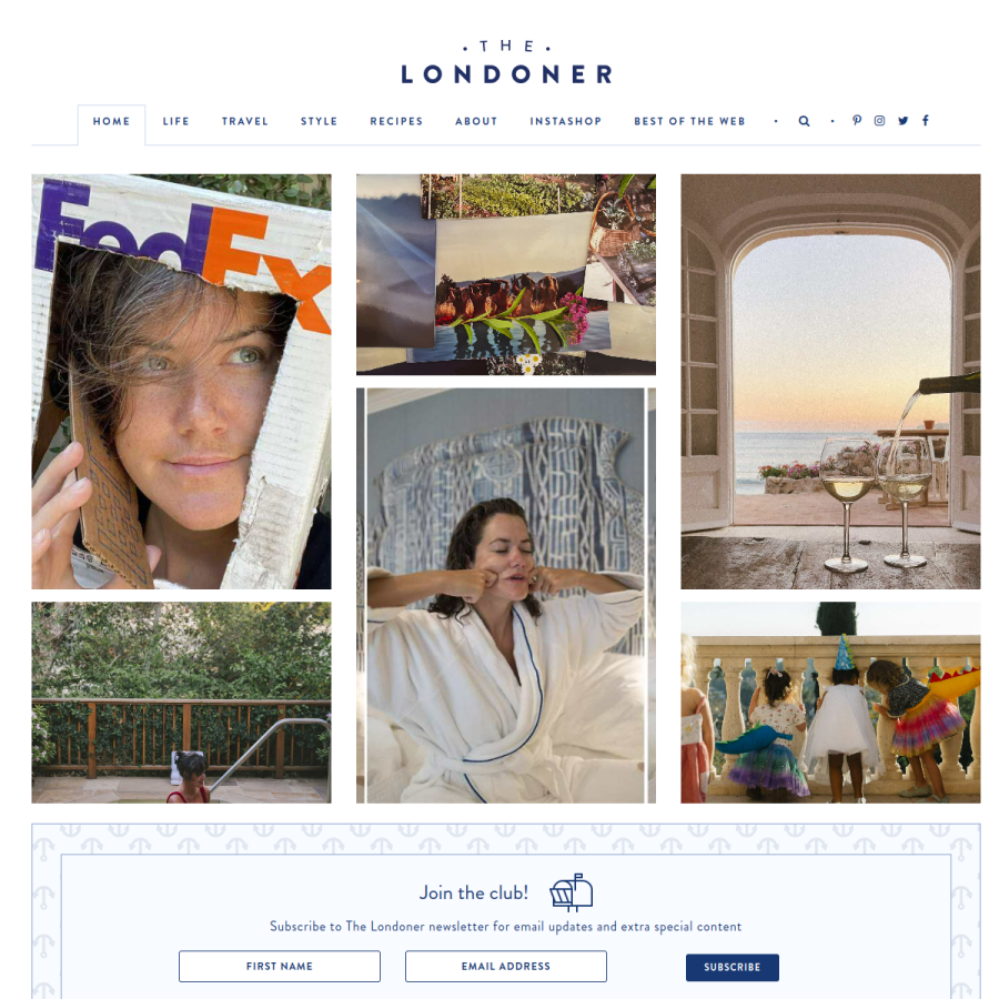 thelondoner.me homepage screenshot