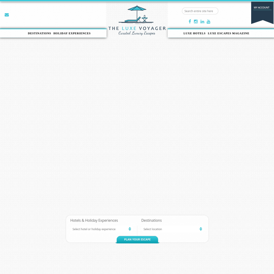 theluxevoyager.com homepage screenshot