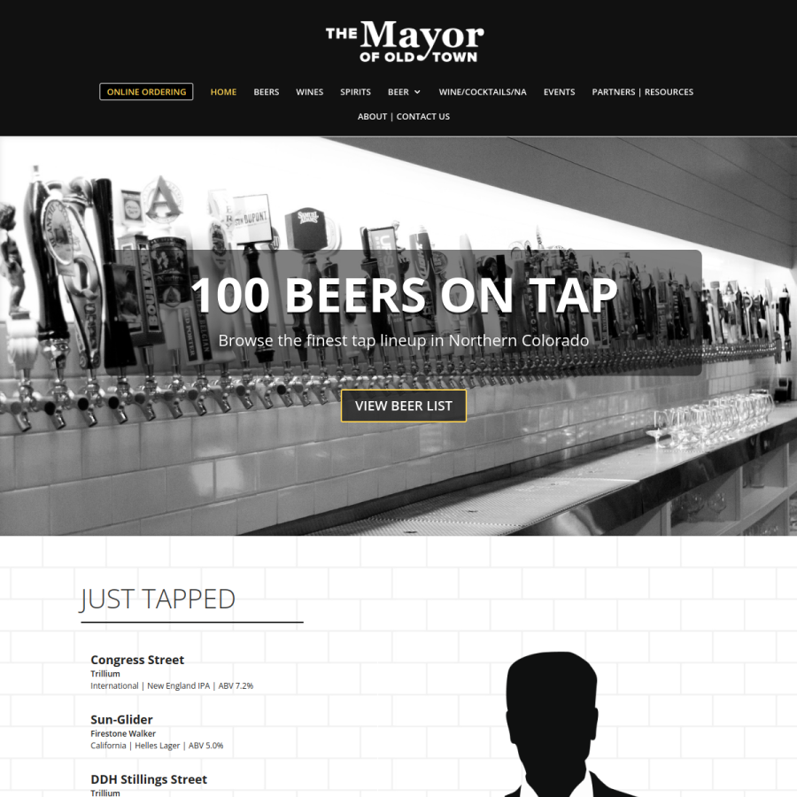 themayorofoldtown.com homepage screenshot