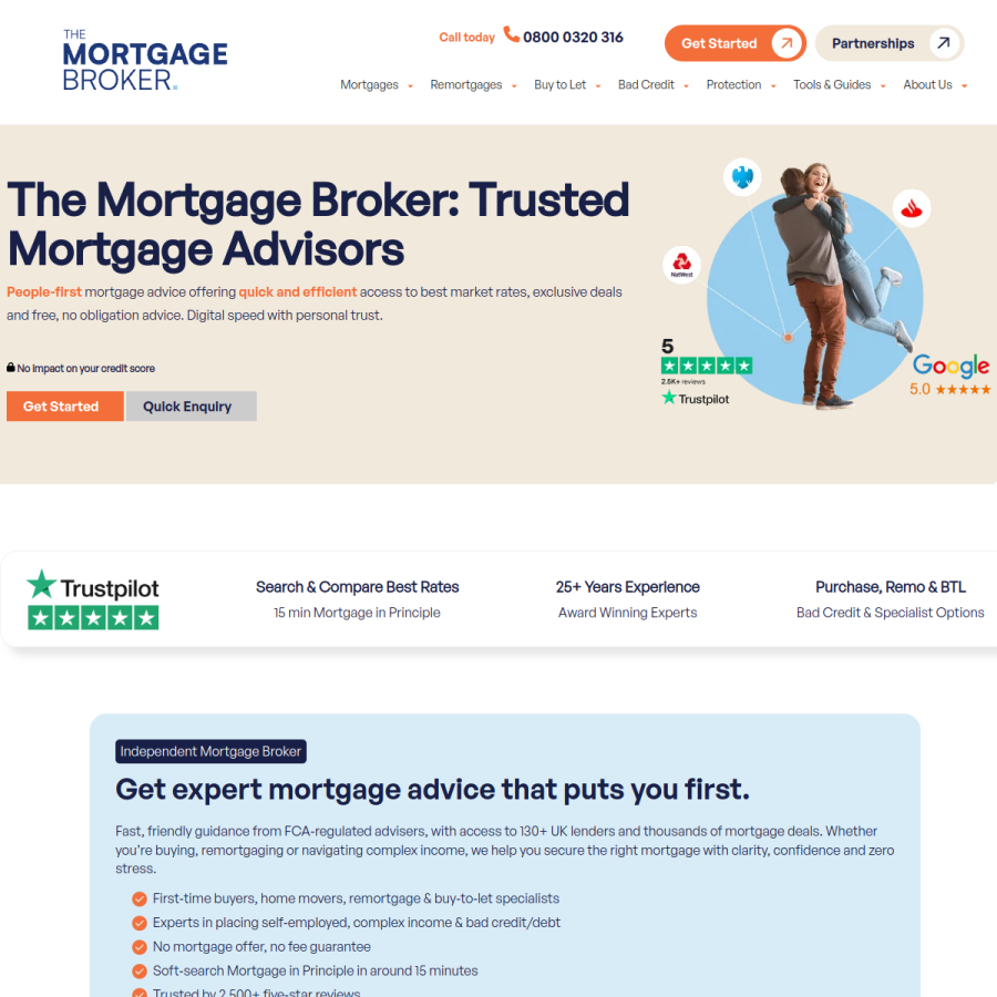 themortgagebroker.co.uk homepage screenshot