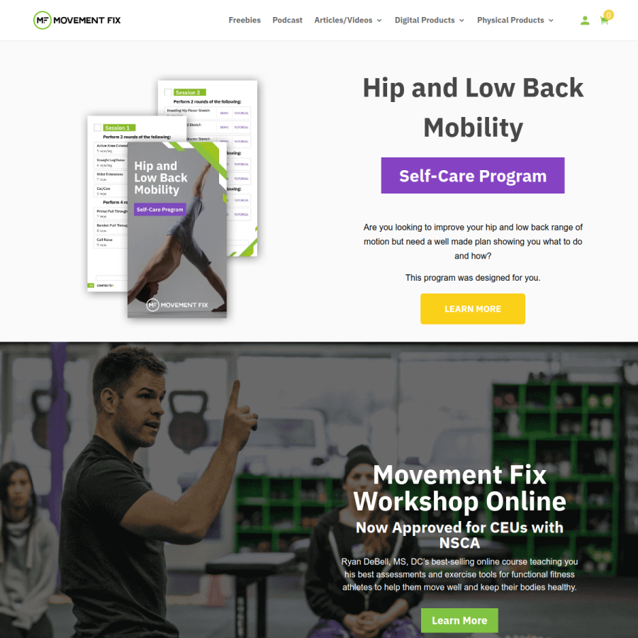 themovementfix.com homepage screenshot