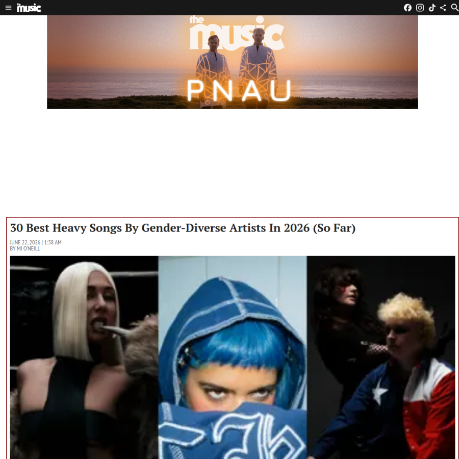 themusic.com.au homepage screenshot