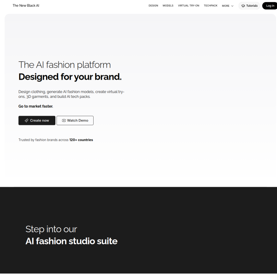 thenewblack.ai homepage screenshot
