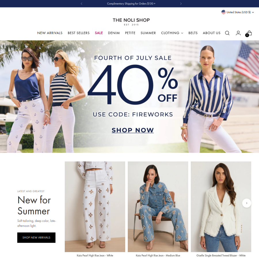 thenolishop.com homepage screenshot