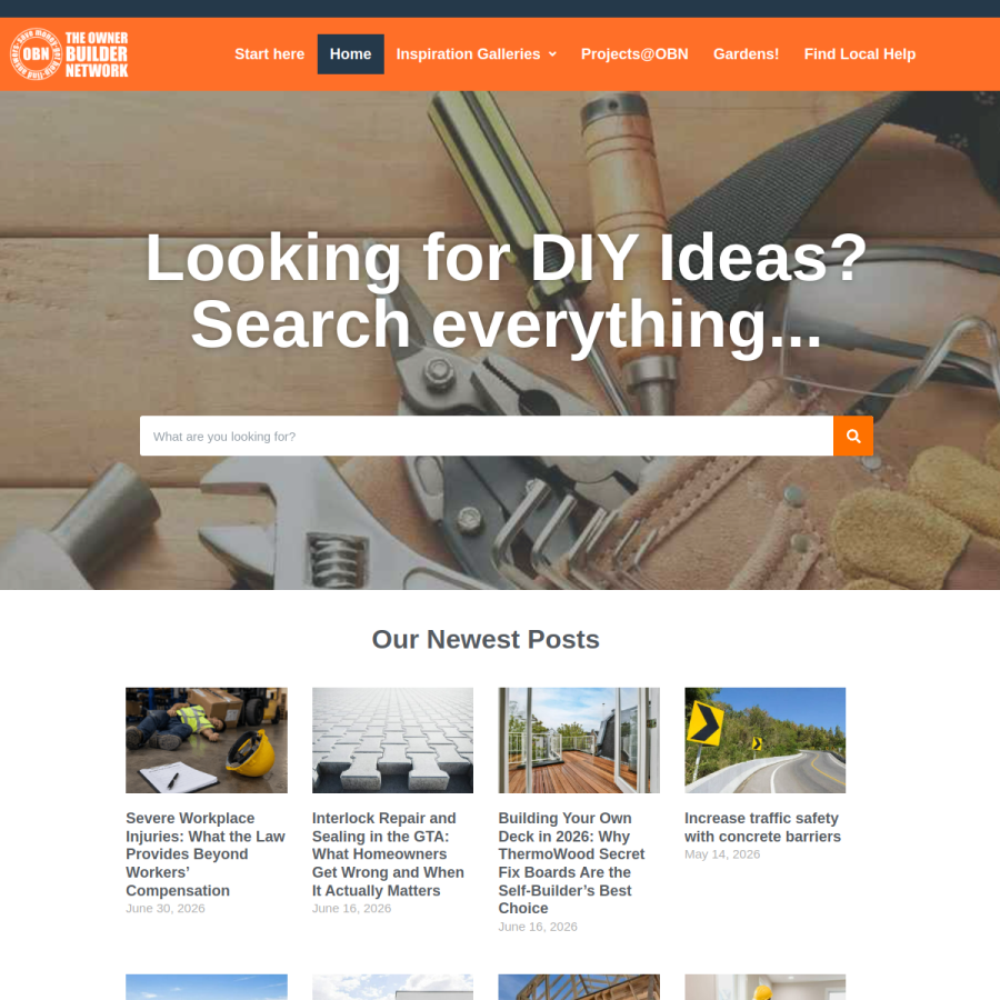 theownerbuildernetwork.co homepage screenshot