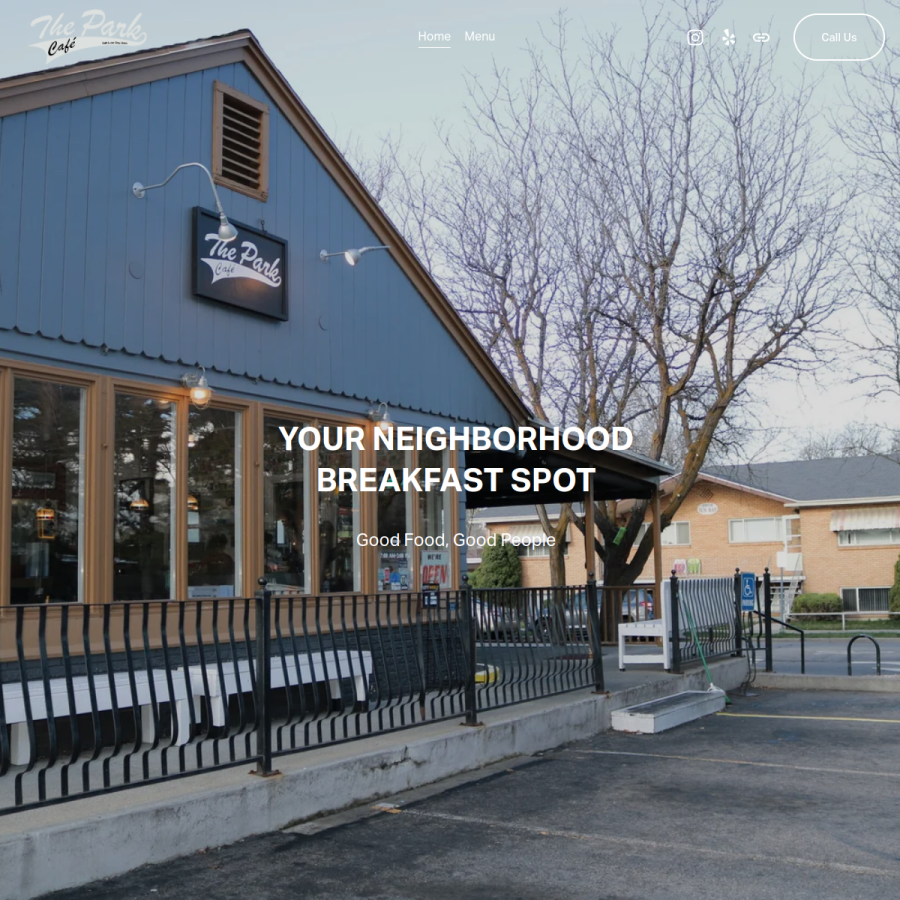 theparkcafeslc.com homepage screenshot