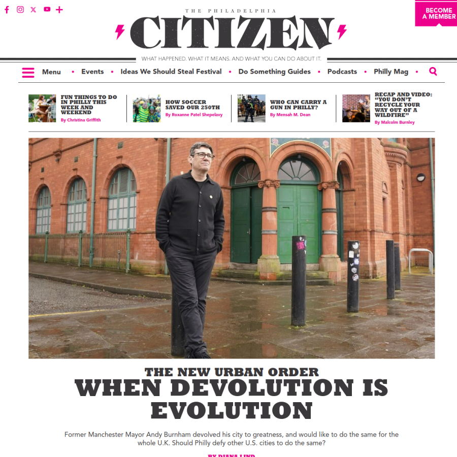 thephiladelphiacitizen.org homepage screenshot