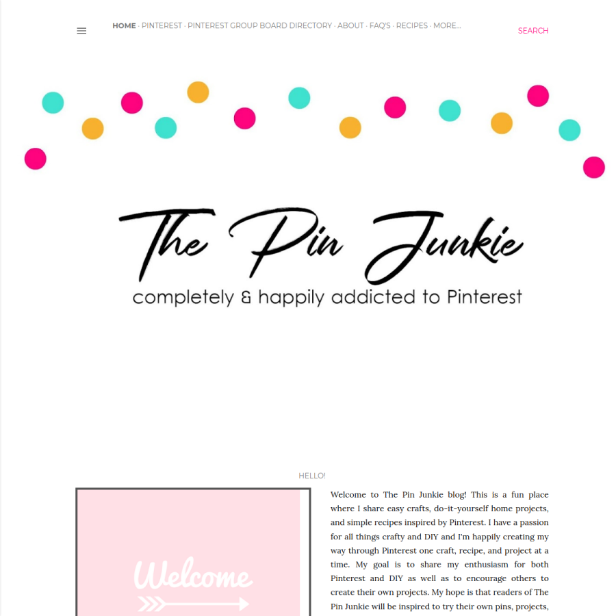 thepinjunkie.com homepage screenshot
