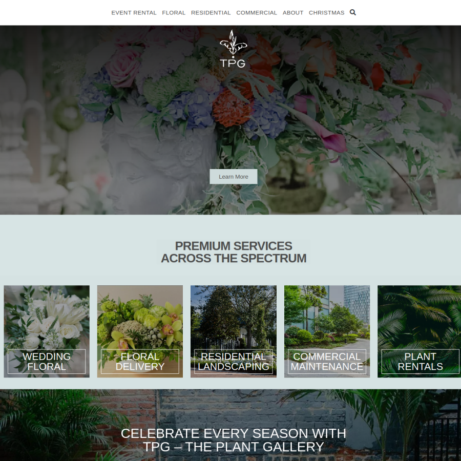 theplantgallery.com homepage screenshot