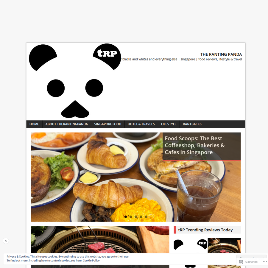 therantingpanda.com homepage screenshot