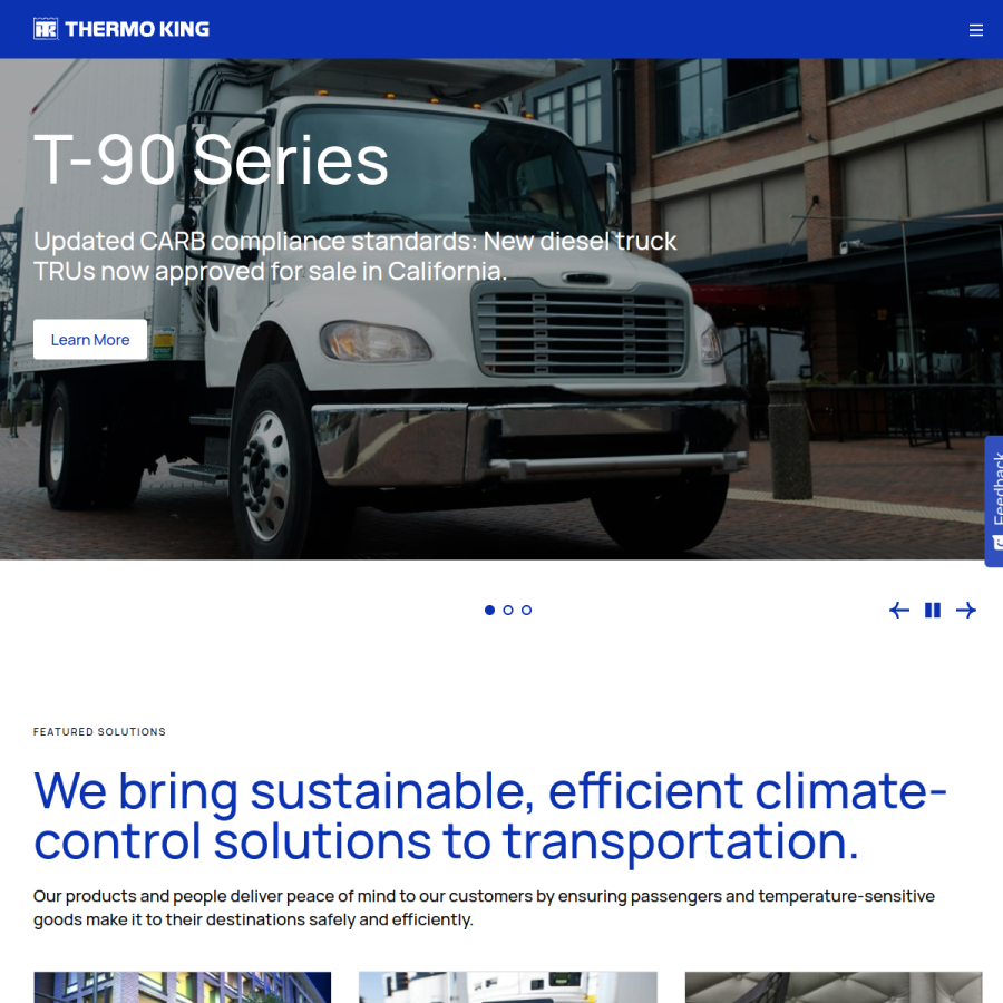 thermoking.com homepage screenshot