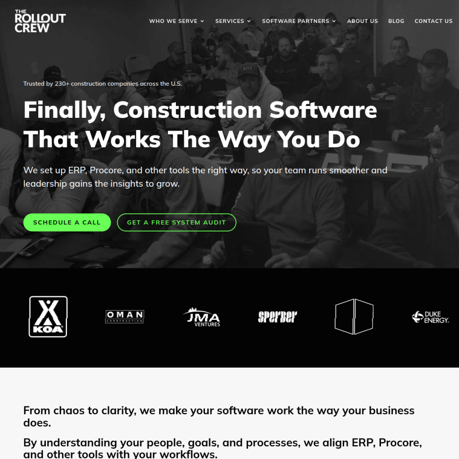 therolloutcrew.com homepage screenshot