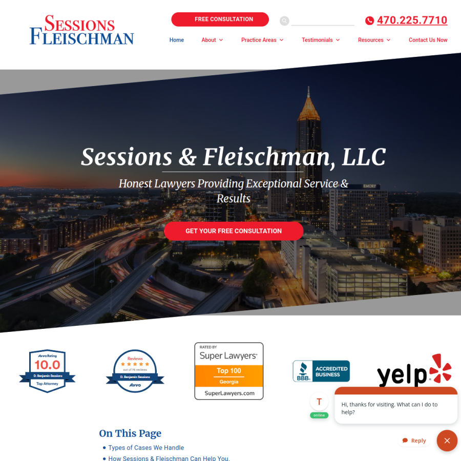 thesessionslawfirm.com homepage screenshot