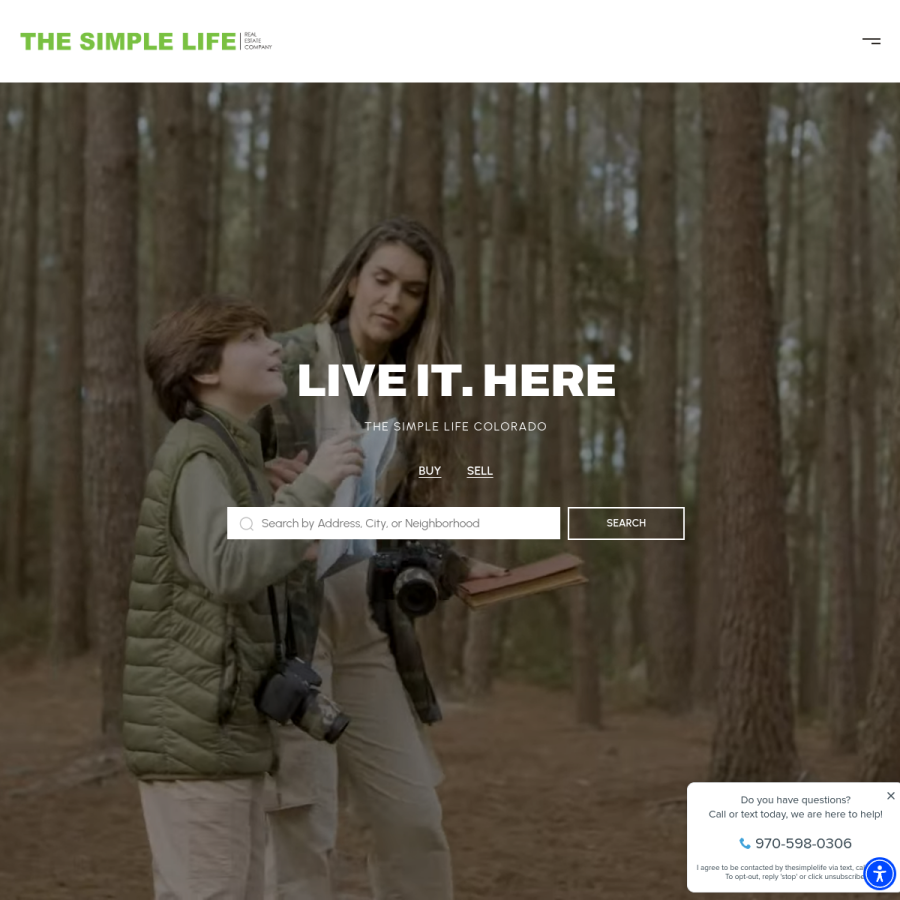 thesimplelifecolorado.com homepage screenshot