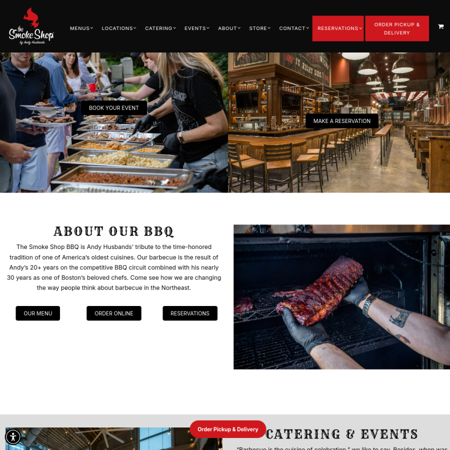 thesmokeshopbbq.com homepage screenshot