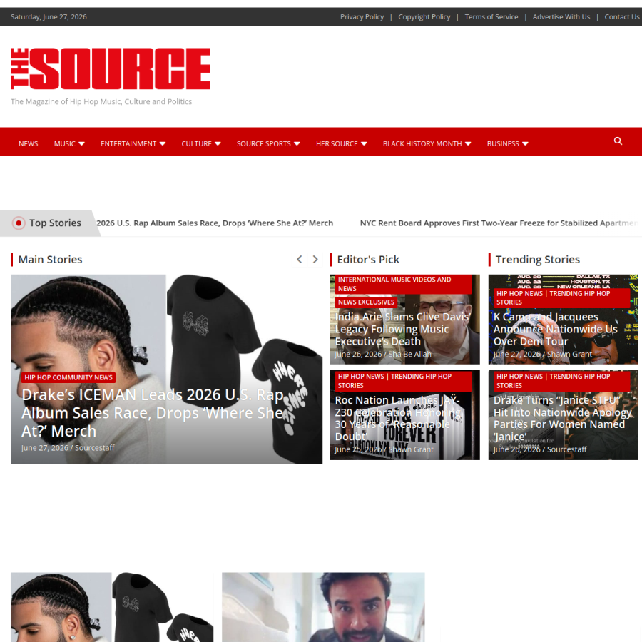 thesource.com homepage screenshot