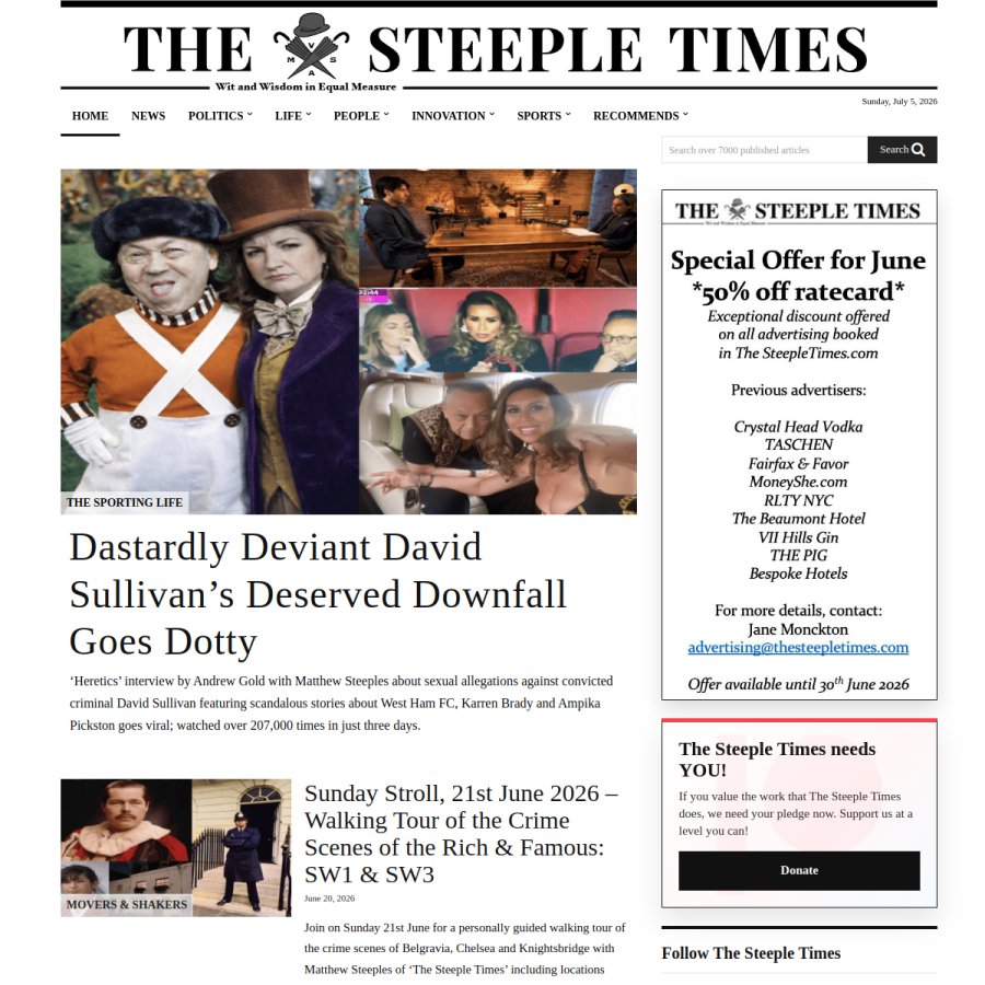 thesteepletimes.com homepage screenshot