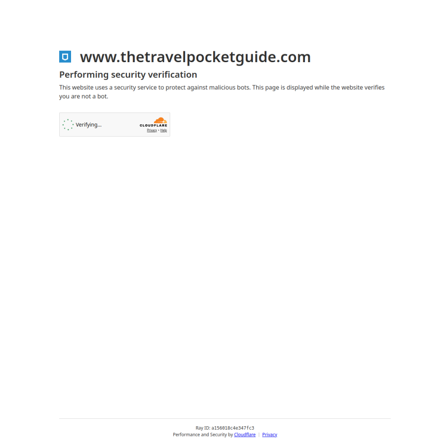 thetravelpocketguide.com homepage screenshot